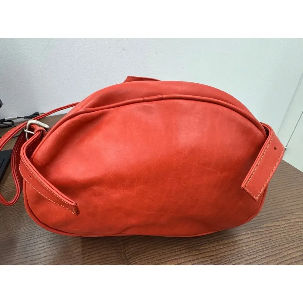 Brooklyn Industries Backpack ORANGE LEATHER BACKPACK (PU300THRIFTY